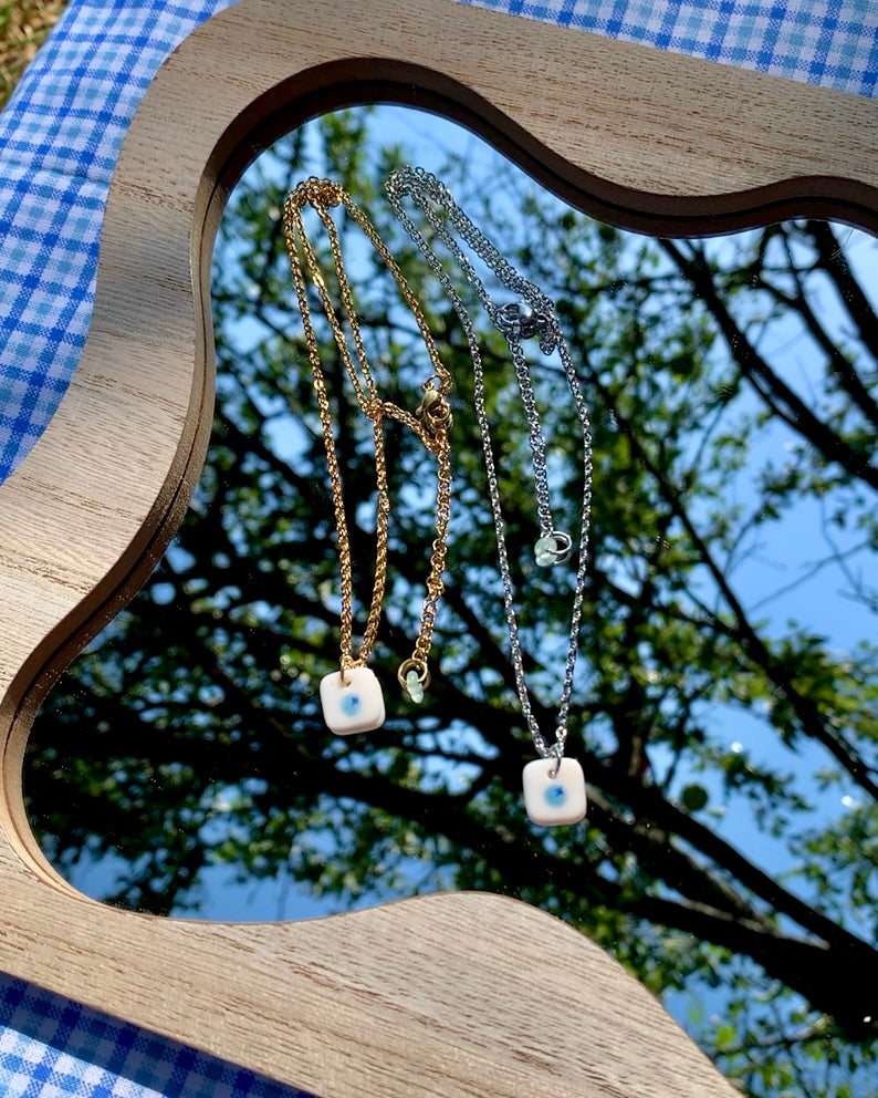 blueberry charm necklace