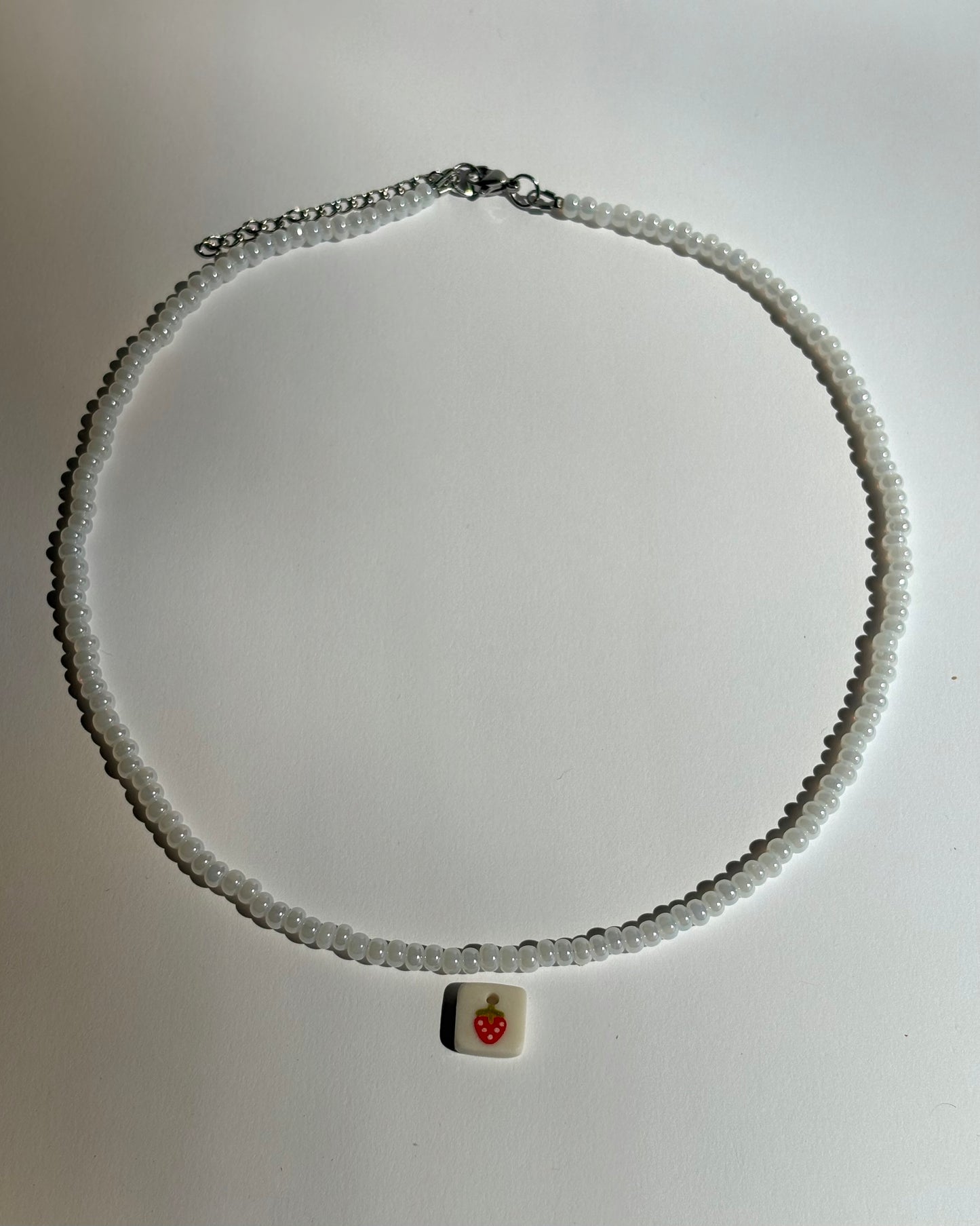 strawberry charm necklace