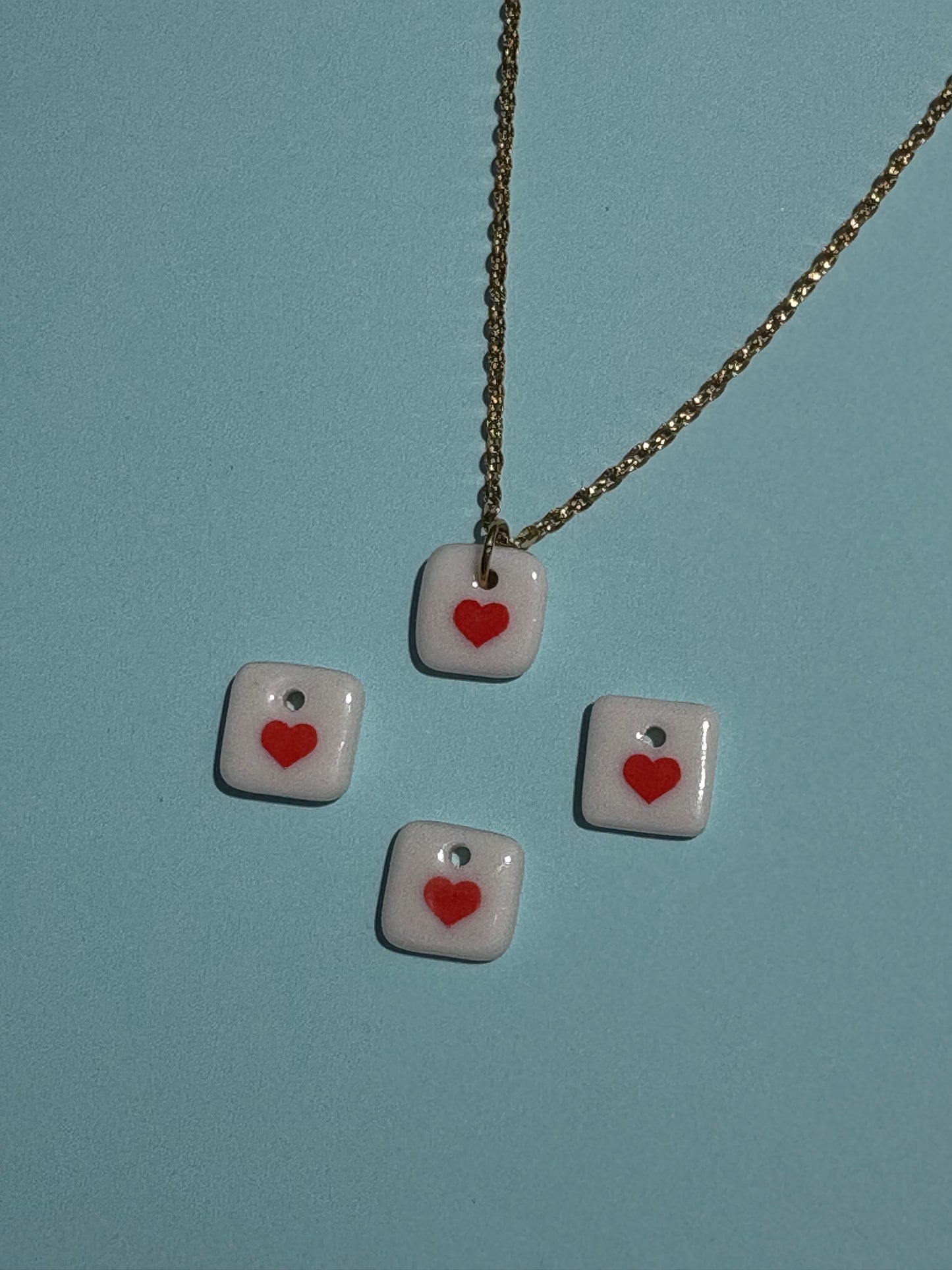 heart charm necklace