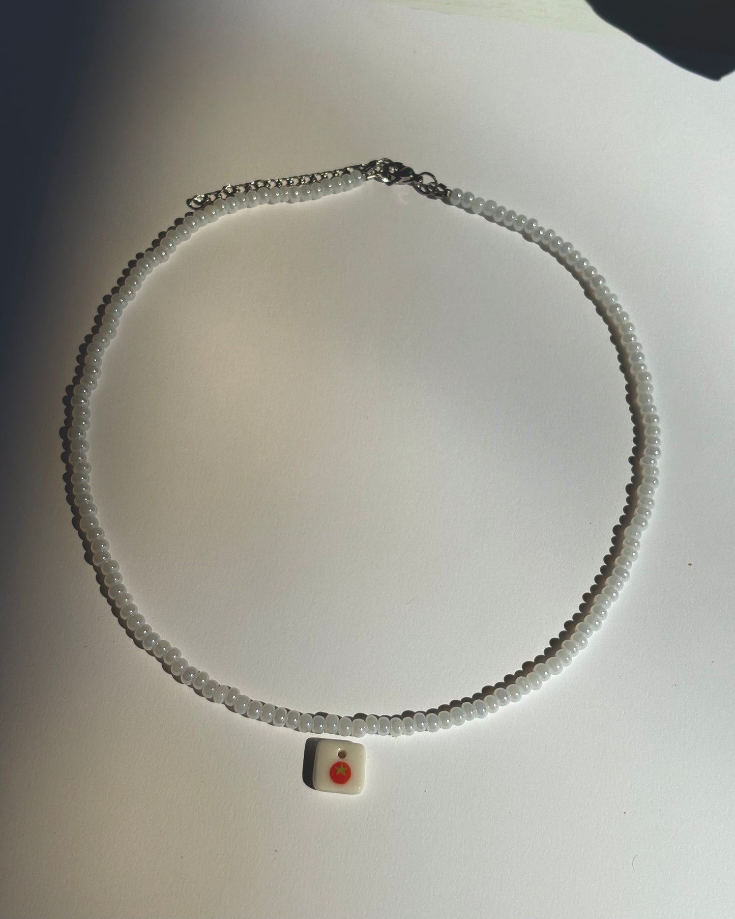 tomato charm necklace