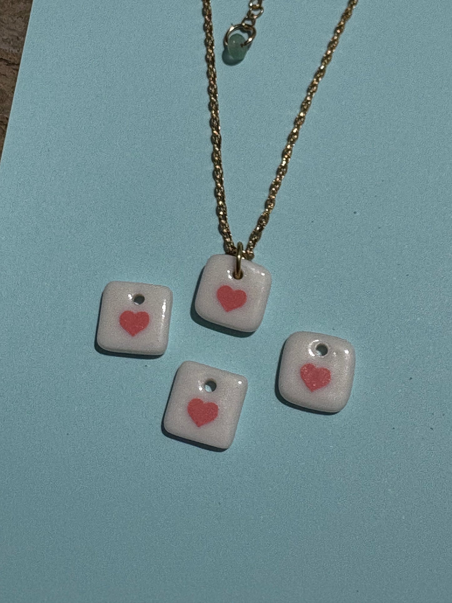 heart charm necklace