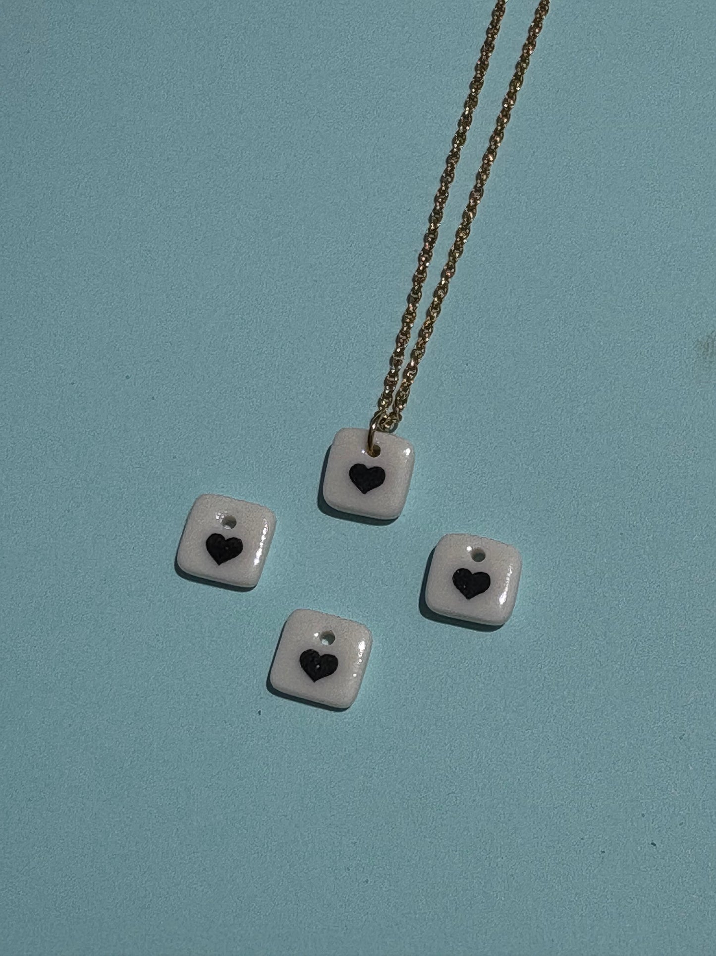 heart charm necklace