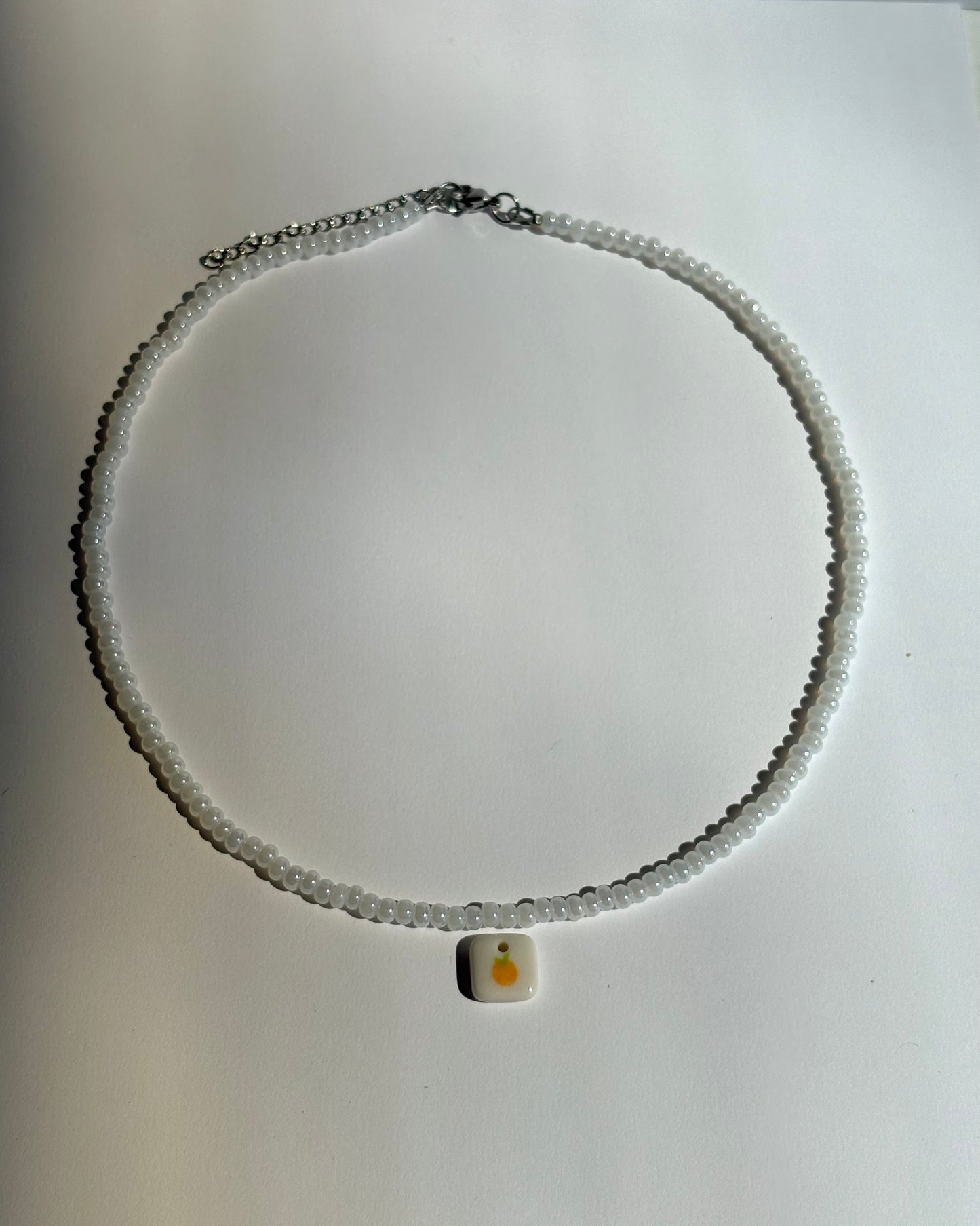 clementine charm necklace