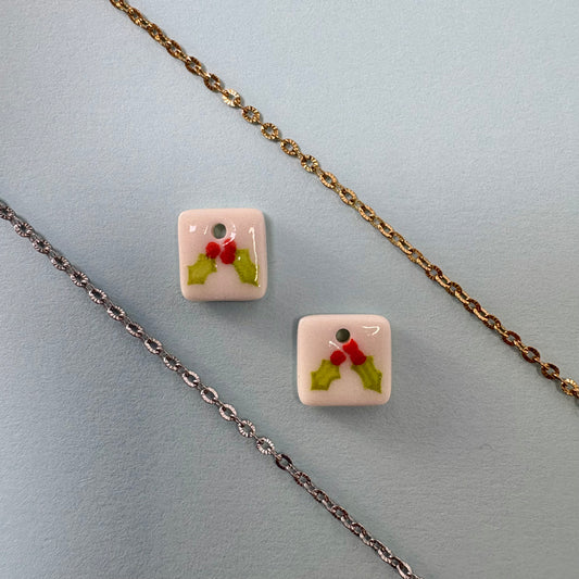 holly charm necklace